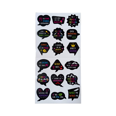 Kustom Kiss Cut Self Adhesive Label Sticker Dari Gelas Bir Anggur Tahan Air