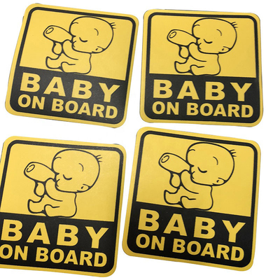 Stiker Peringatan Ciuman Potong yang Disesuaikan untuk Jendela Mobil Bayi Di Mobil