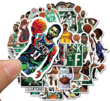 Odm NBA Selebriti Sneaker Die Cut Vinyl Stiker Decals Untuk Kulkas Telepon