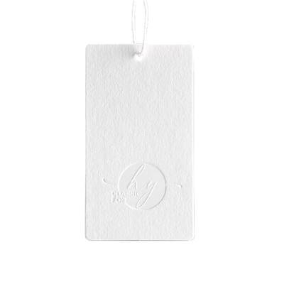 Logo Printing Clothing Label Paper Card Hang Tag Dengan Cotton String