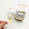 Kustom Tahan Air Transparan Hot Stamping Label Gold Foil Sticker Roll