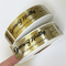 Disikat 24k Gold Foil Die Cut Stiker Label Printing untuk Kemasan Logo Kustom