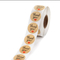Lingkaran Kertas Kraft Terima Kasih Label Stiker Dengan Pencetakan Emas 3 inci