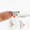 Timbul PVC Transparan Terima Kasih Stiker Label Kertas Cetak Untuk Kemasan Makanan