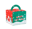 Personalized CYMK Printing Xmas Gift Box Untuk Kue Natal Permen Manis 600gsm