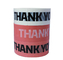 Oem Bopp Pink Terima Kasih Pita Stiker Kemasan Makanan Untuk Penyegelan Kotak