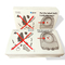 Tip Peringatan Bentuk Garpu Rectangle White Sticker Dilapisi Untuk Toilet