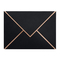Uv Bronzing Logo Black Card Kraft Paper Envelope Untuk Bisnis