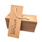 Label Hang Tag Kertas Kraft Coklat Kustom Untuk Pakaian Dekorasi Kotak Sepatu